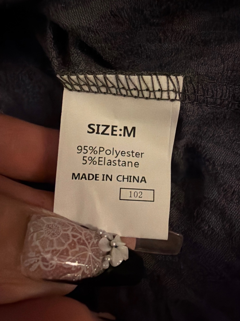 Oversized Textured Button-Front Jean Jacket - Gray - Picture 6 of 6